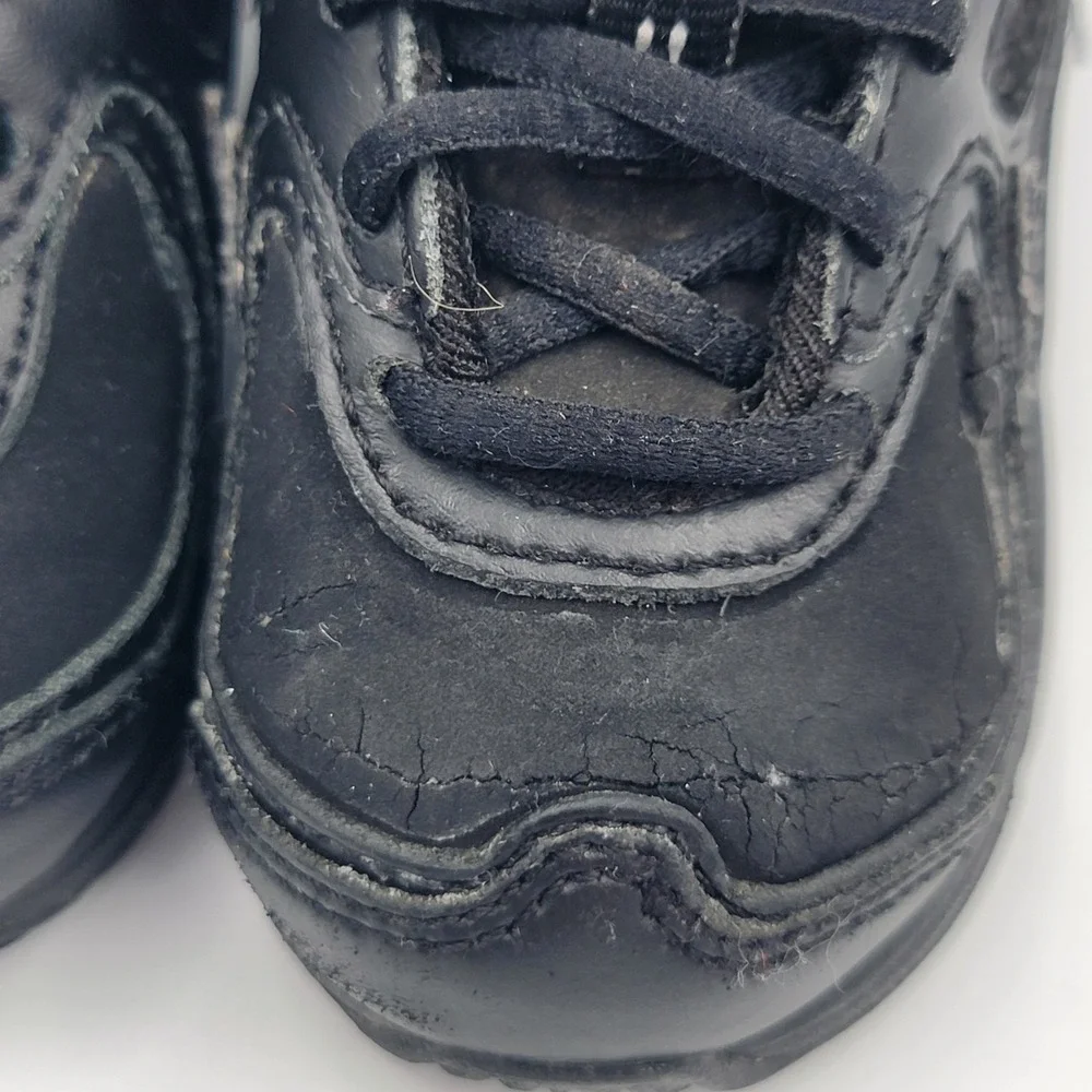 Y2k Nike Shox 2010 TD Toddler Size 5C Triple Black Running Shoes Sneakers Read